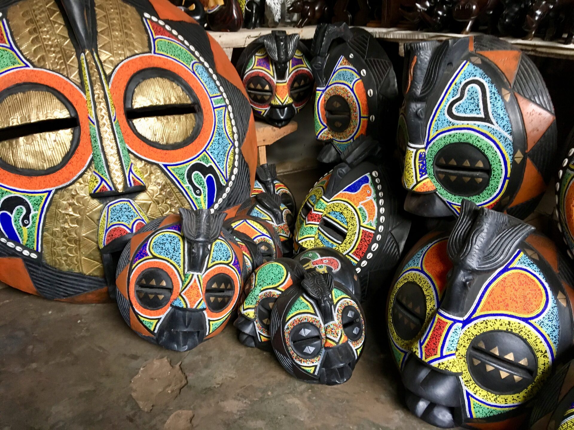 African Beaded Masks