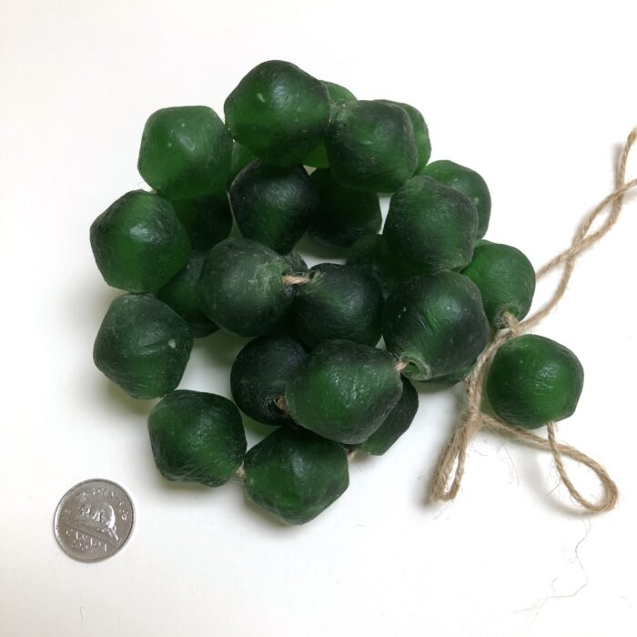 Forest Green Recycled Glass Bodom Bead