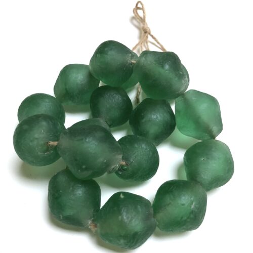 Green Recycled Glass Bodom Bead