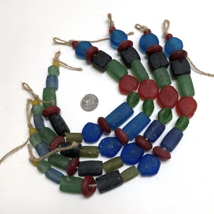 Irregular Recycled Glass Beads Mix
