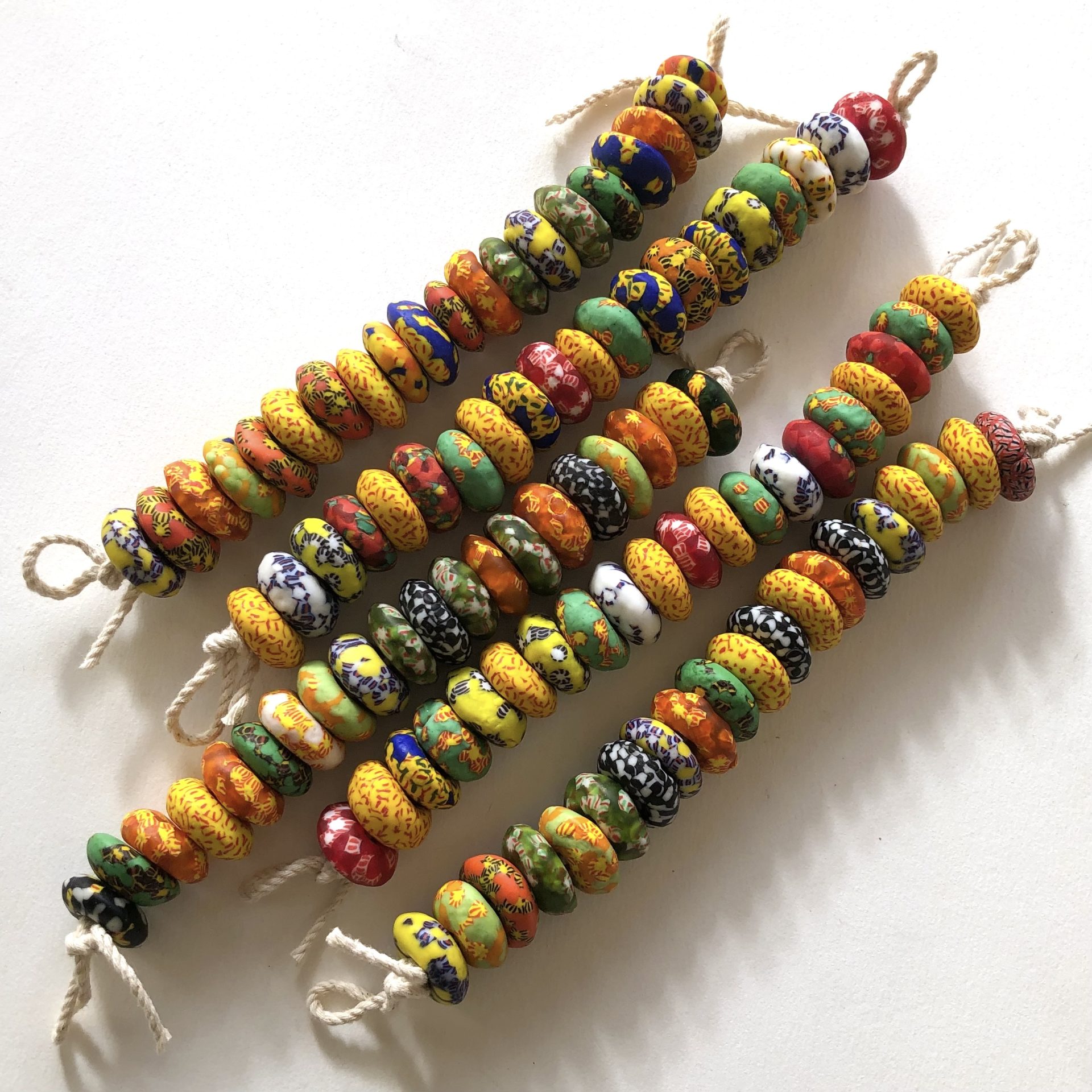 Recycled Glass Beads Rainbow Collection