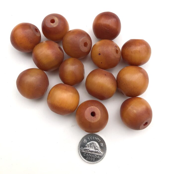 Single African Amber Beads