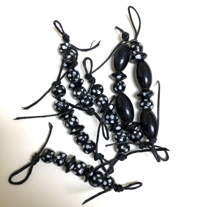 Black and White Beads