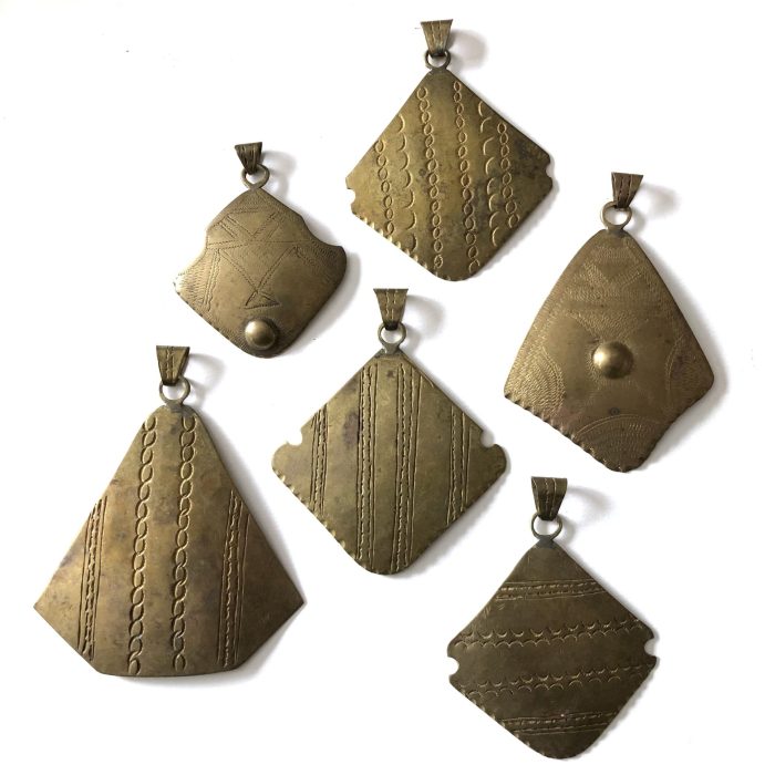 African Brass Penddant