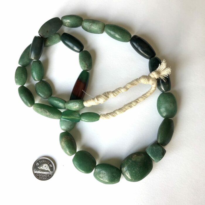 Green African Agate Beads