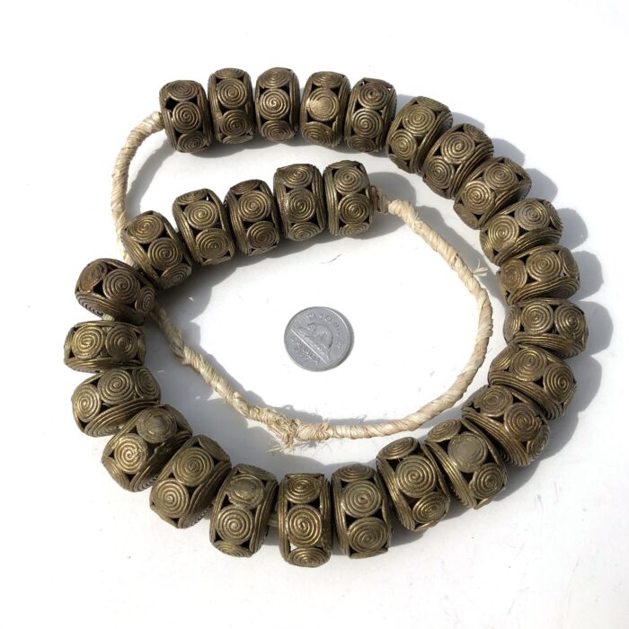 African Brass Disk Beads