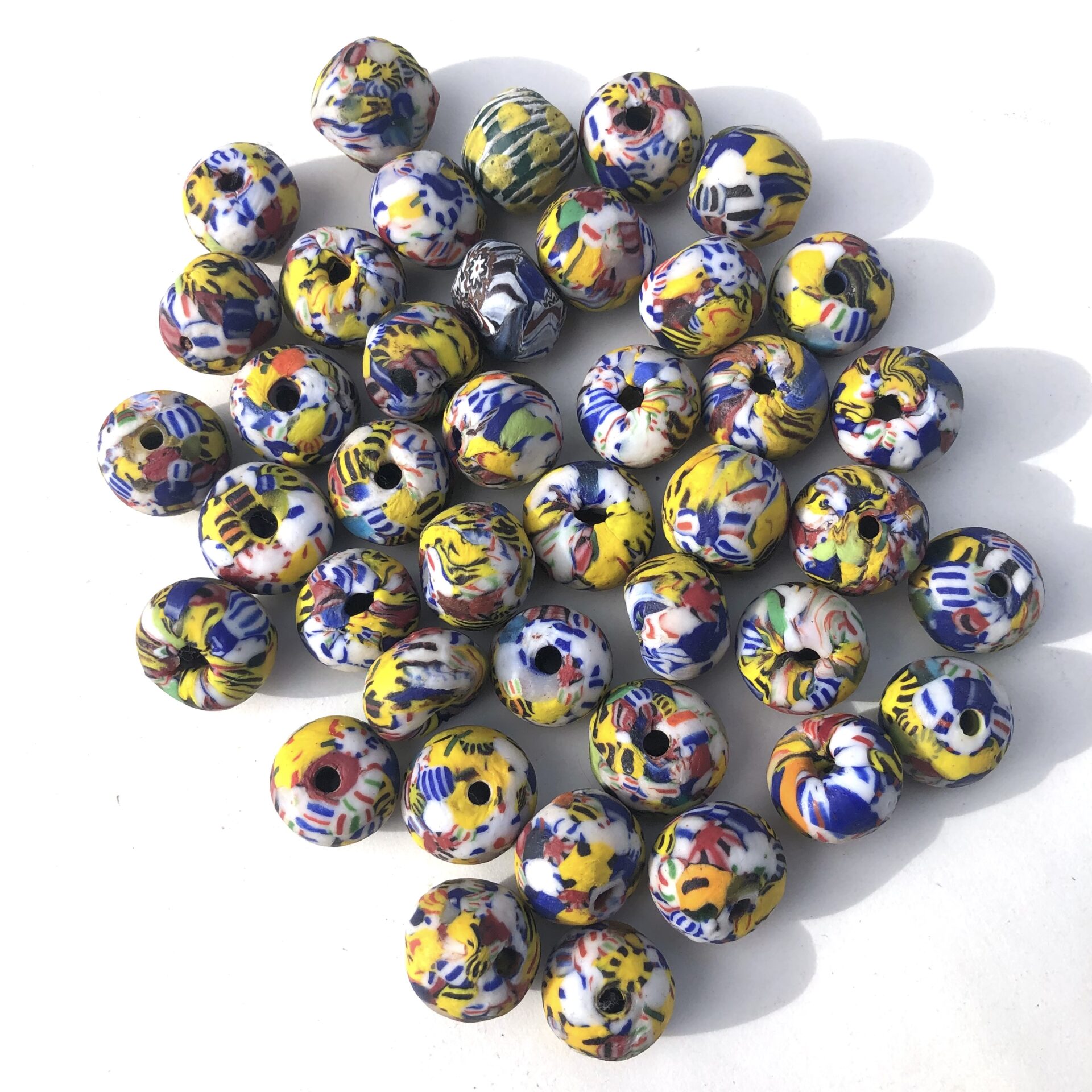 Fused Recycled Glass Beads