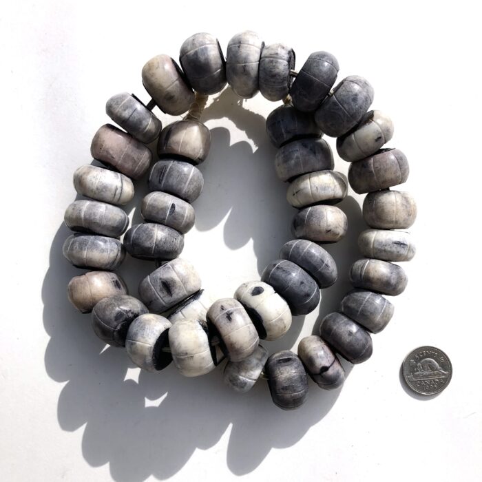 Grey Kenya Bone Beads
