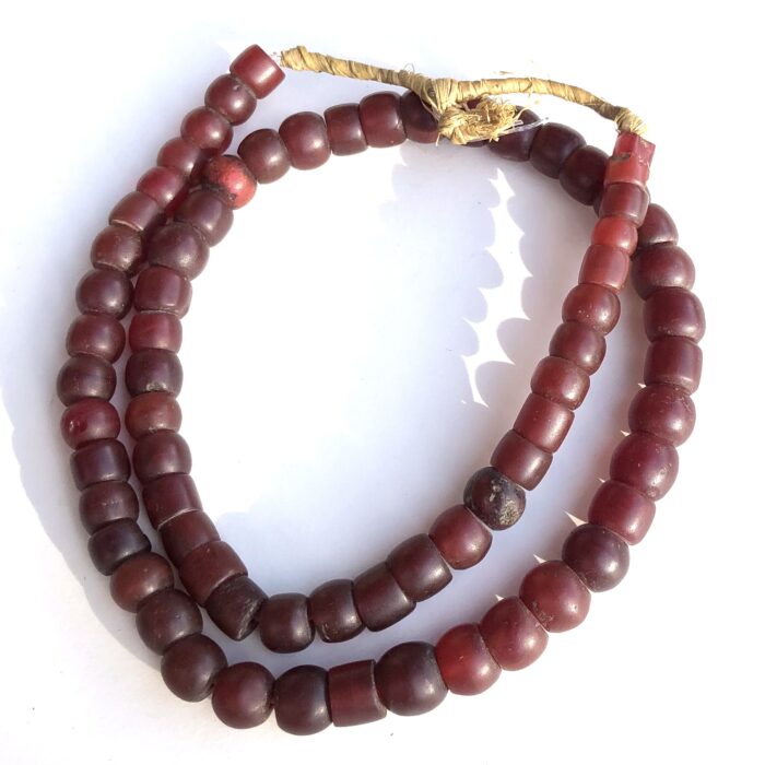 Bohemian Red Glass Beads