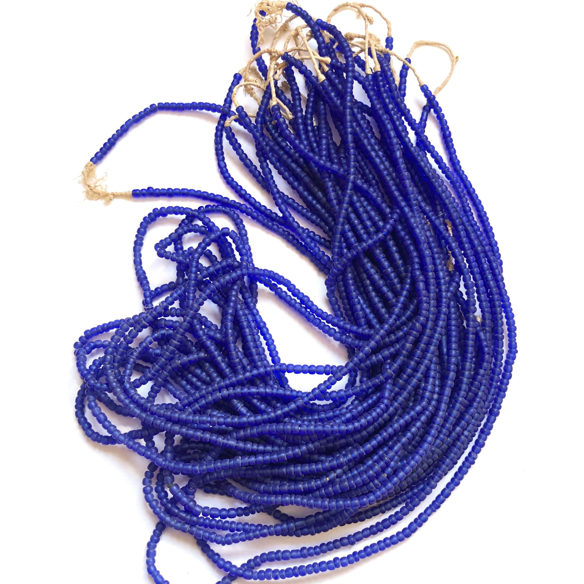 Translucent Royal Blue Small Glass Beads