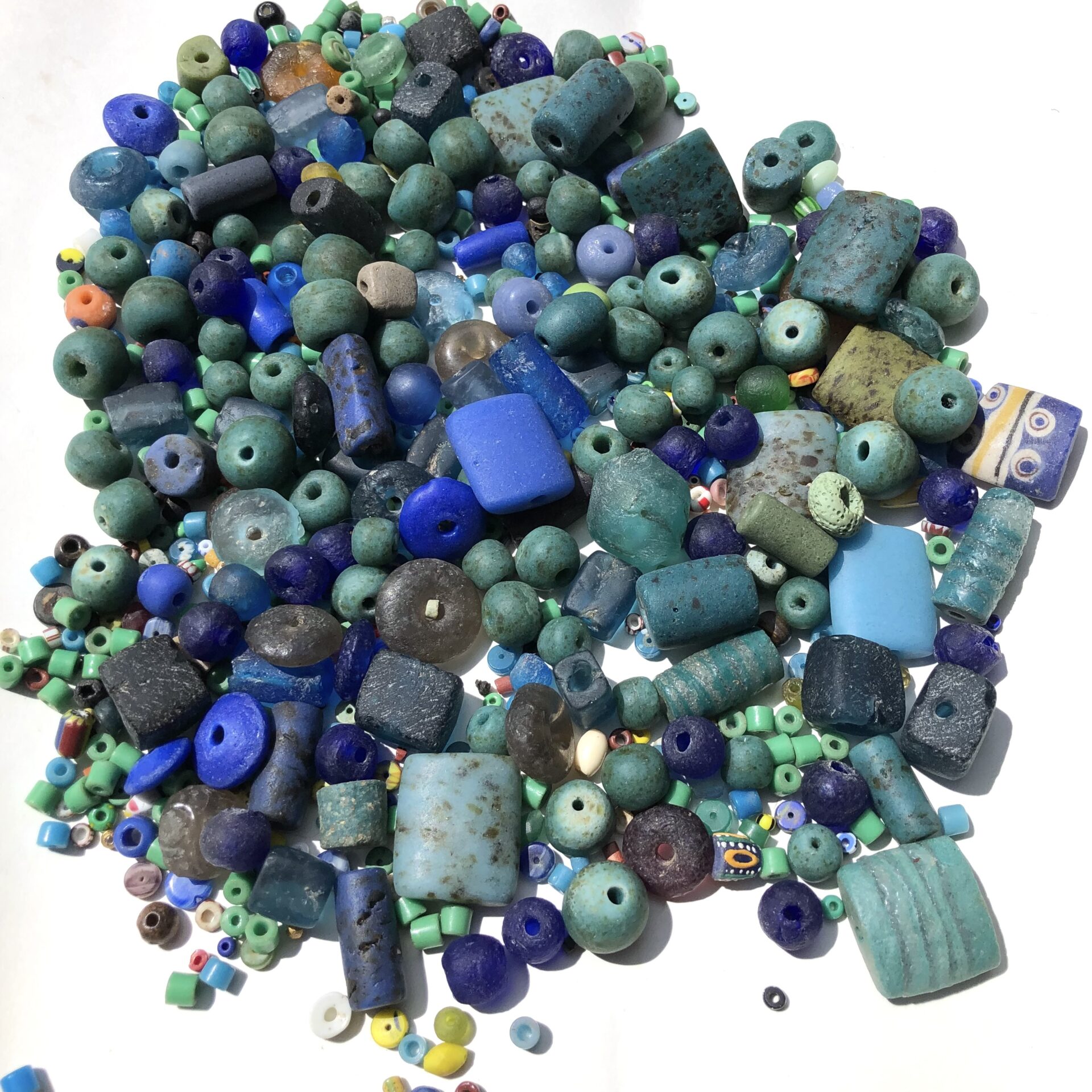 Recycled Glass Beads Sale Lot