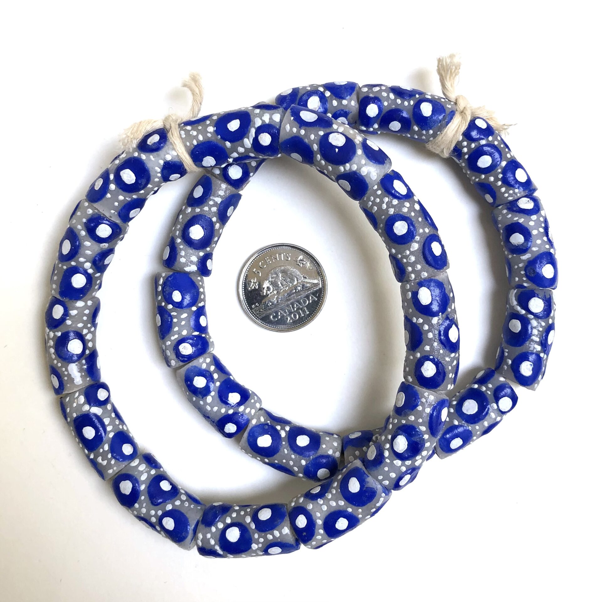 Handpainted Recycled Glass Beads