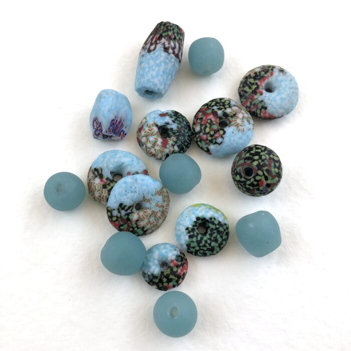 Recycled Glass Beads Combo
