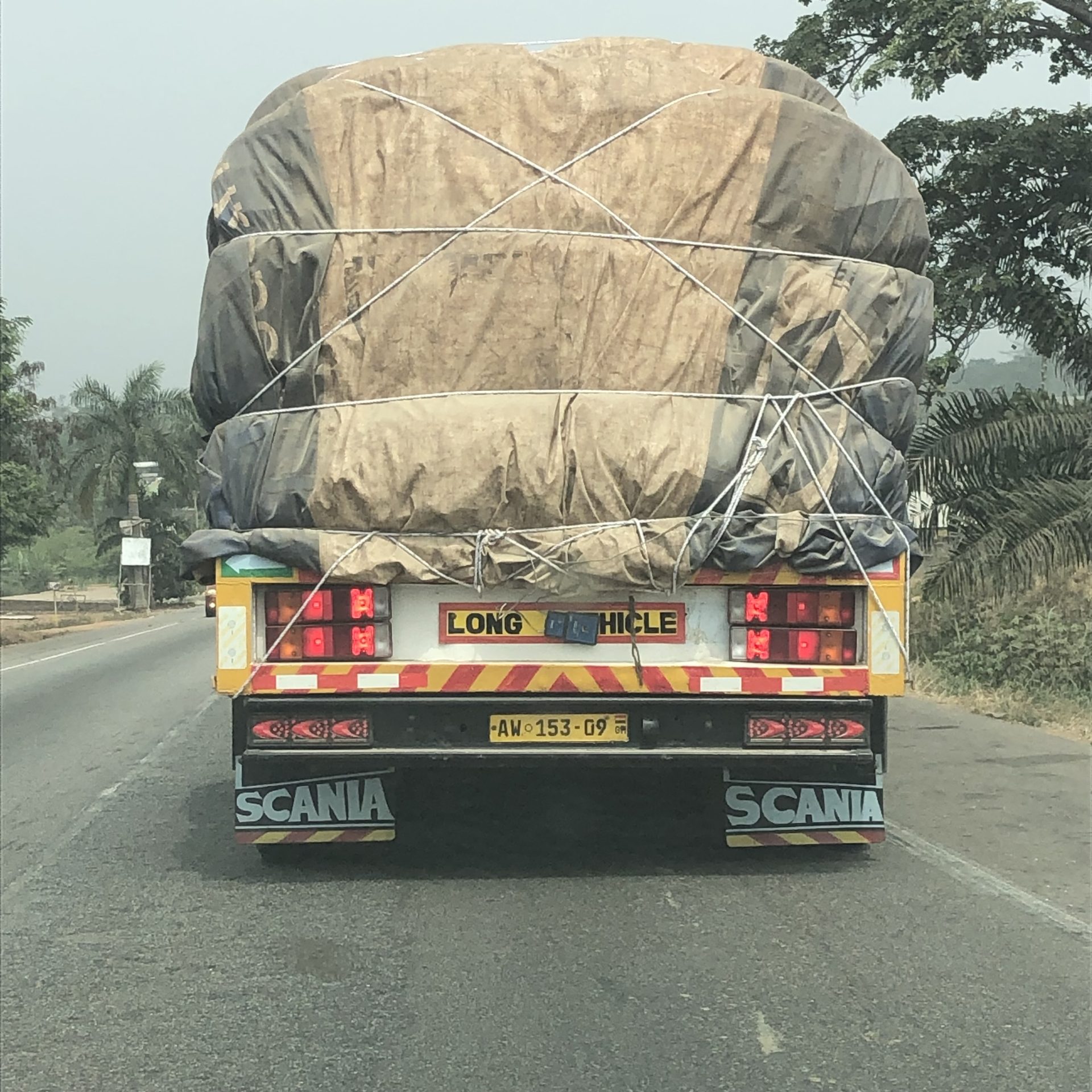 Mammoth Trucks on road to Kumasi