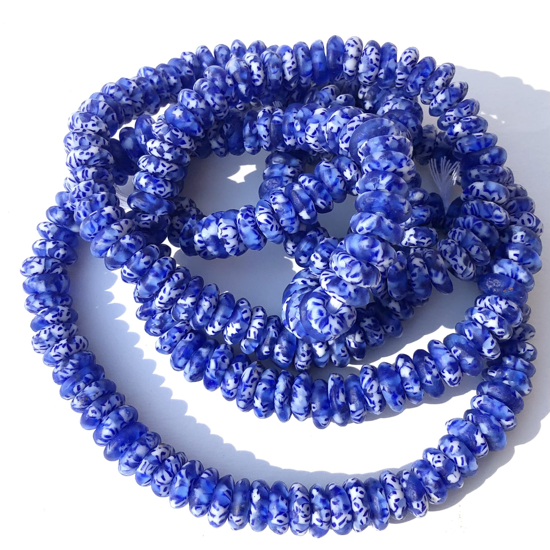 Fused Recycled Glass Beads Lifesaver