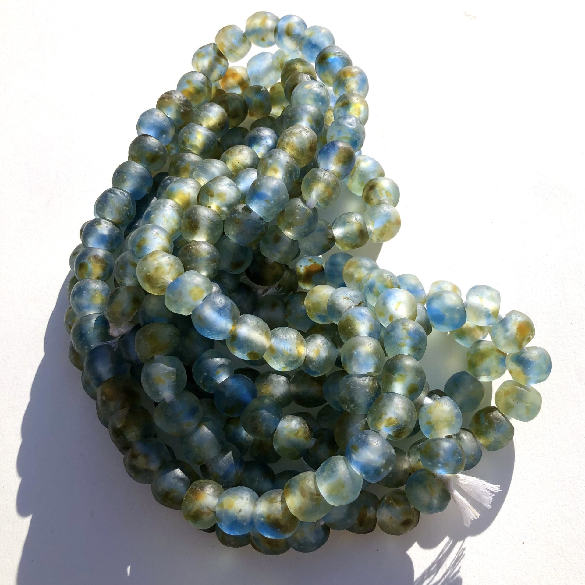 Fused Recycled Glass Beads 14mm