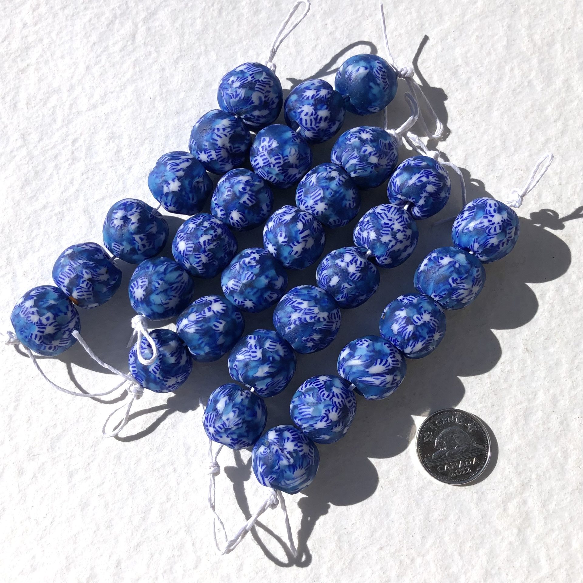 Size 6 Fused Recycled Glass Beads