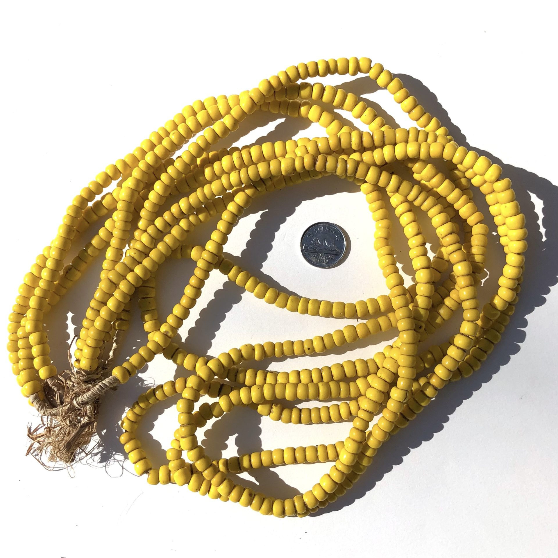 Large Yellow Vintage Seed Beads