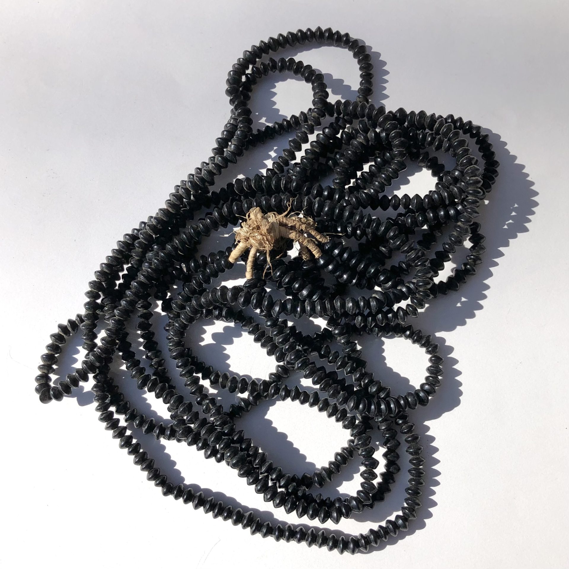 Large Black Vintage Glass Beads